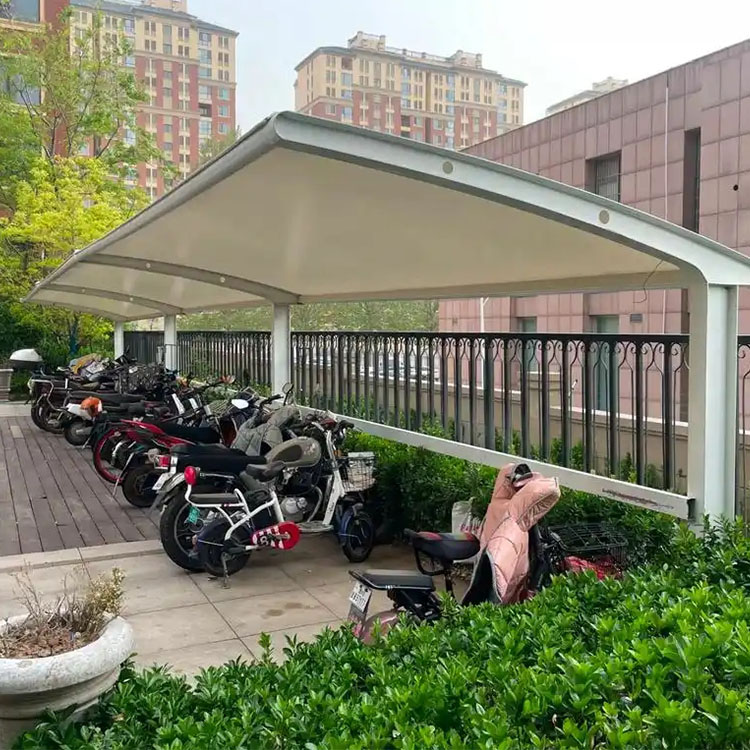 理塘县膜结构电动车棚